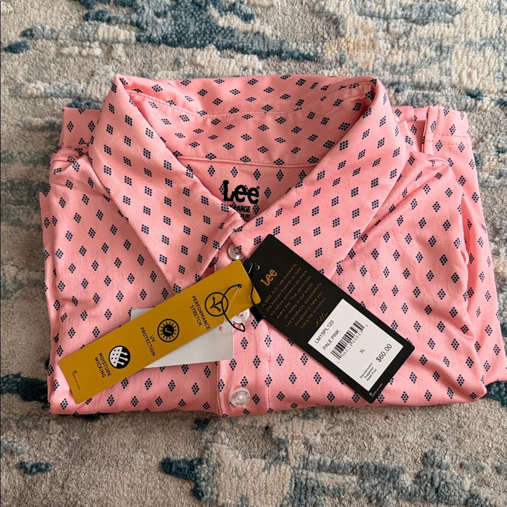 Levi's Pink Diamond Pattern Men's Shirt
